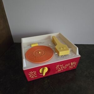 Vintage Kids Fisher-price Toy Record Music Box/Player - Red, Yellow, and Orange